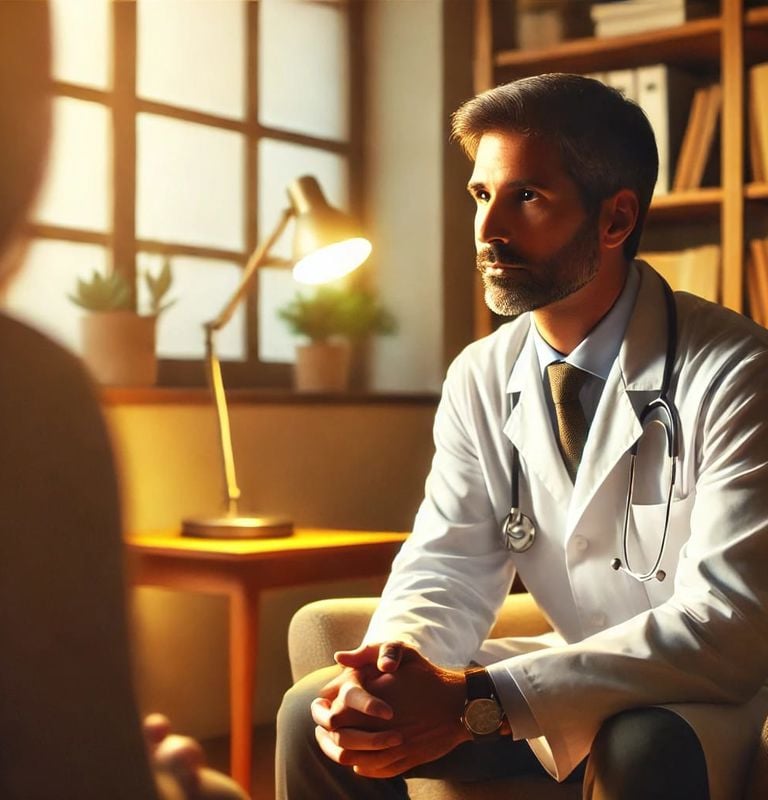 a man in a lab coat and a doctor's coat