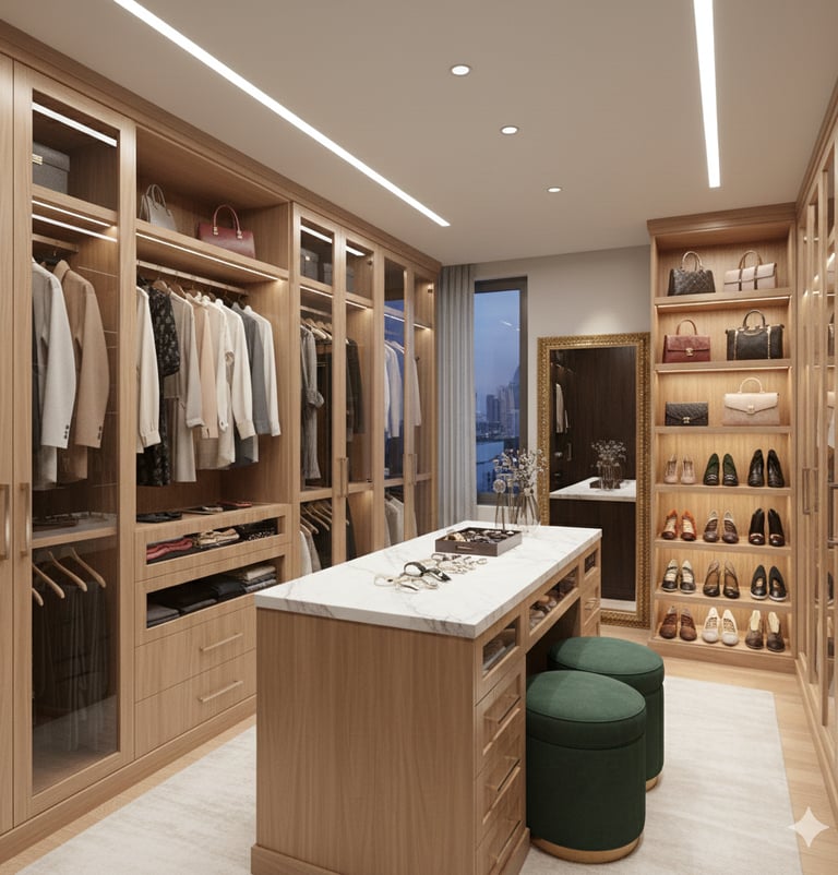 vestidor equipado color roble nocee01 en Cijuela