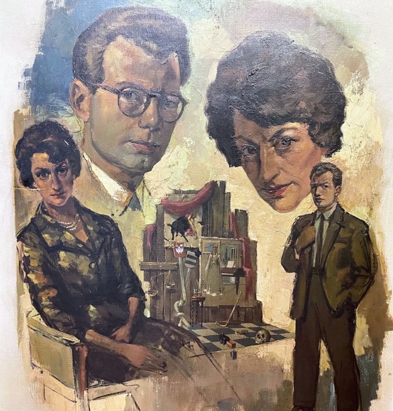 Tableau de René Hansoul "Portraits"