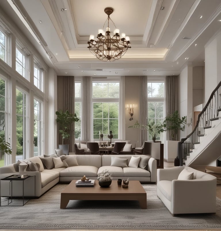 Bright, airy kitchen featuring custom cabinetry with natural wood tones and soft lighting.