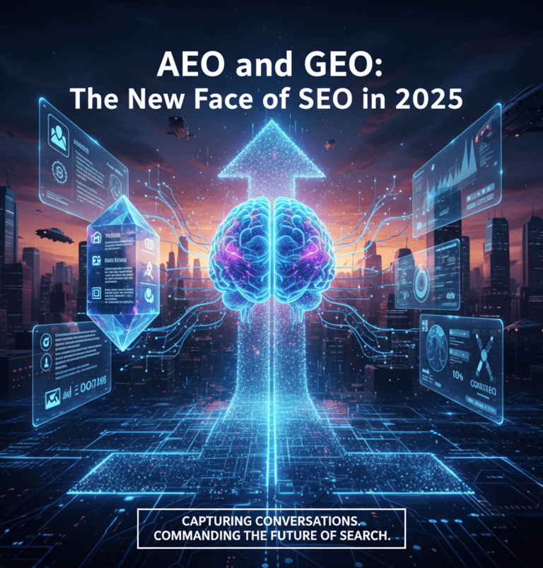 Answer Engine Optimization (AEO) and Generative Engine Optimization (GEO).