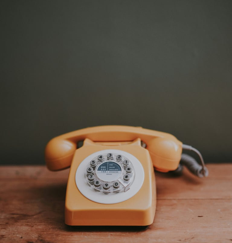 Image of a telephone for the contact section of McKnight Therapy Glasgow