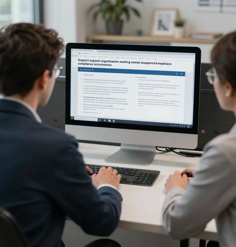 A vintage-style white vehicle is parked on the tarmac in front of a modern airport terminal building with large glass windows. Several ground support vehicles and equipment are also present. The sky is clear and blue.