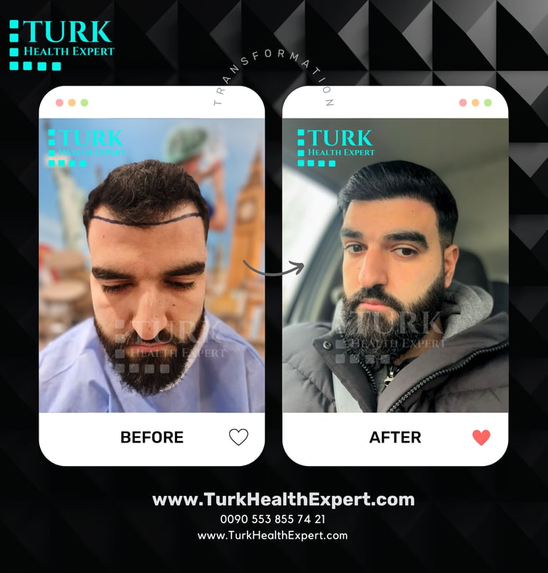 hair transplant before and after