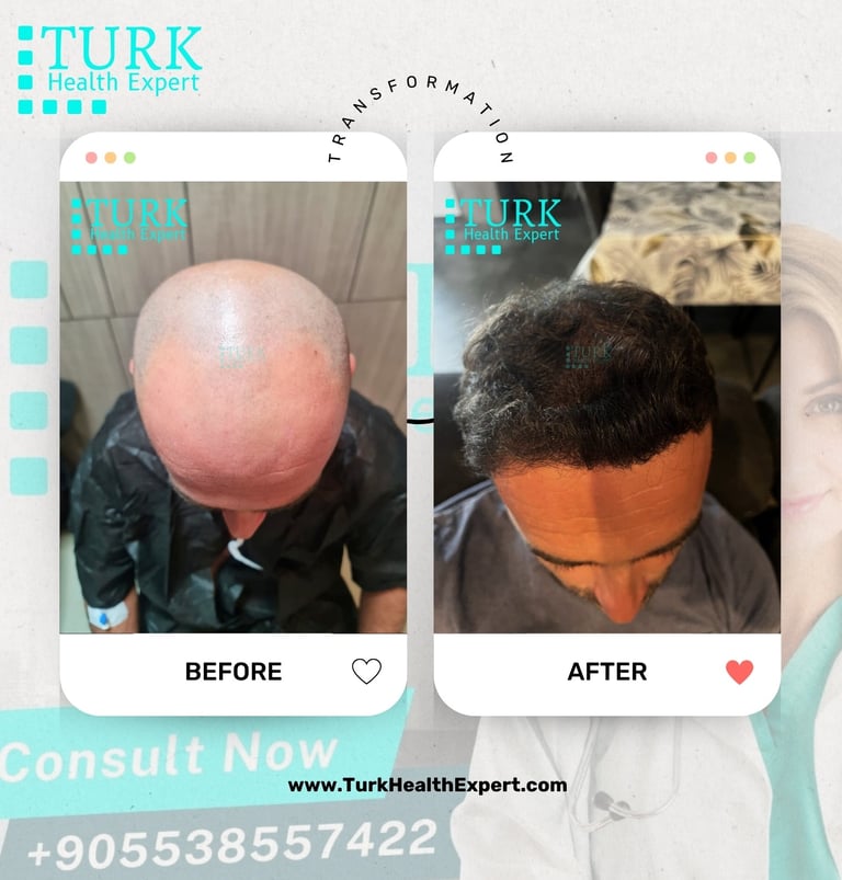hair transplant before and after