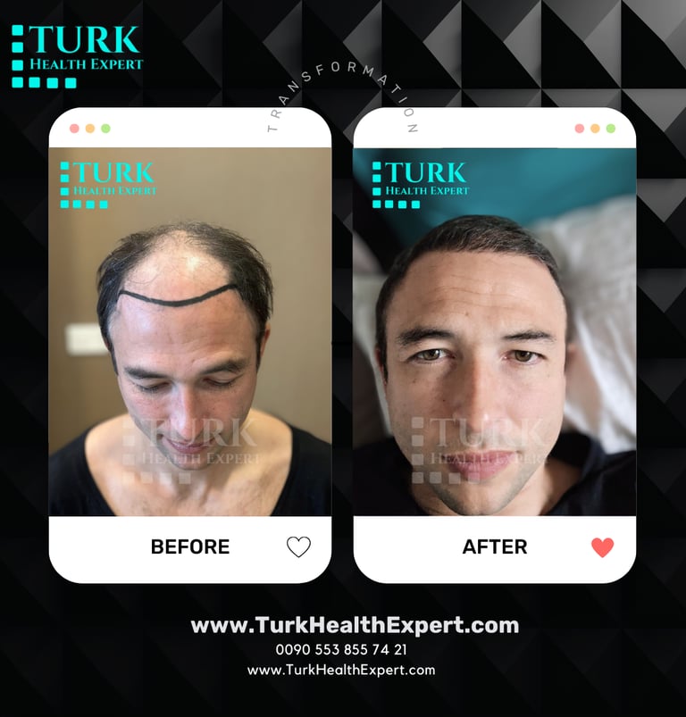 before after hair transplant