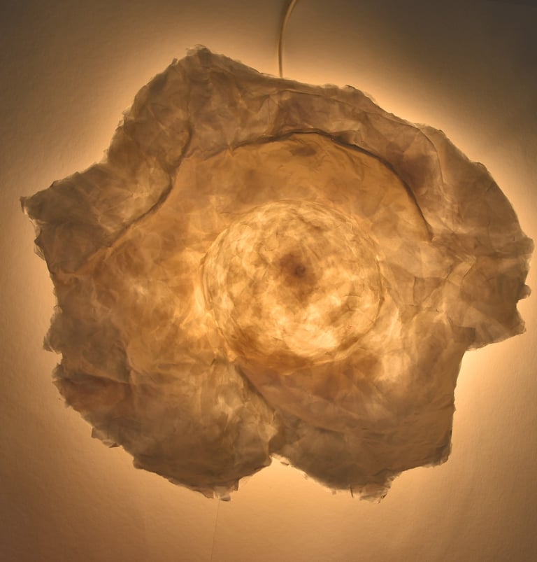 wall light paper sculpture Sète hat