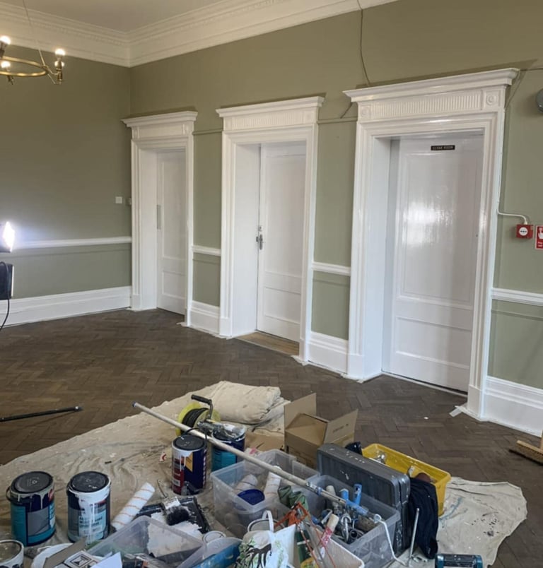 Interior painting and decorating project completed by PBP Services