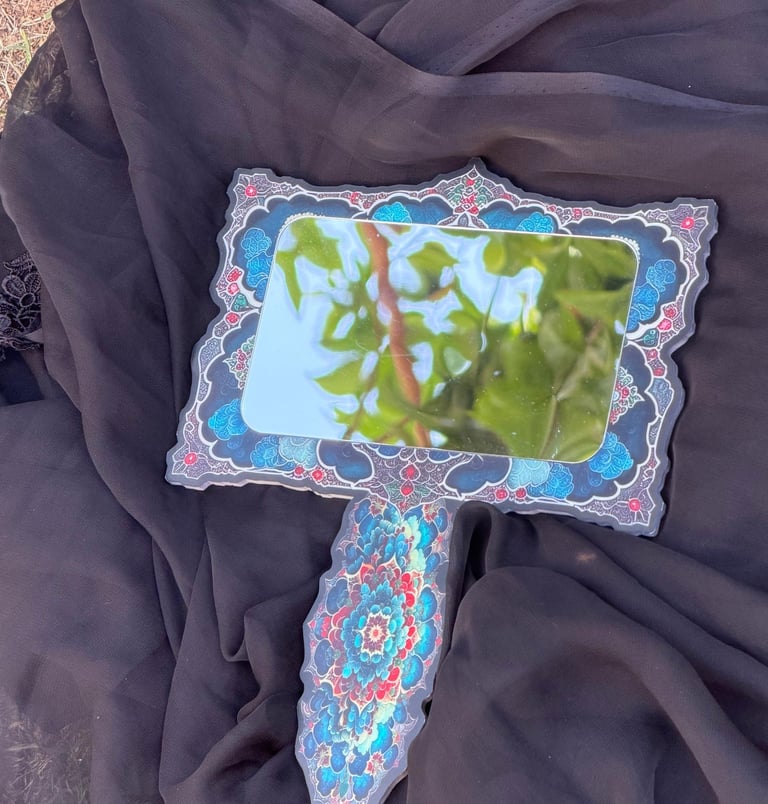 UV Printing on cutout acrylic mirror