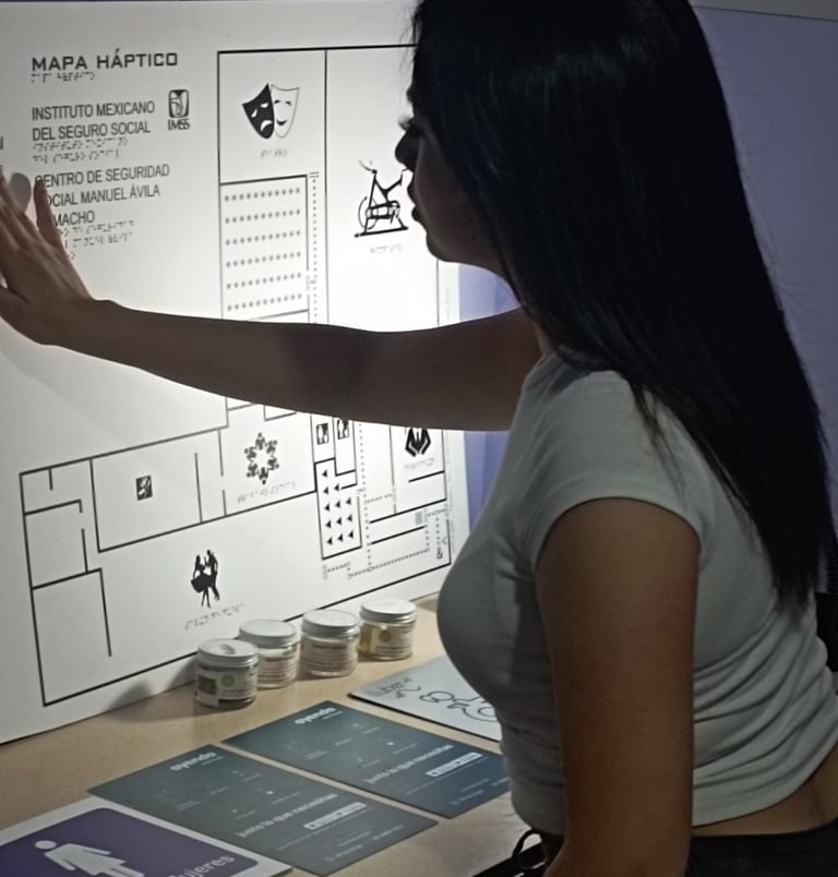 a woman standing in front of a white board with a white board