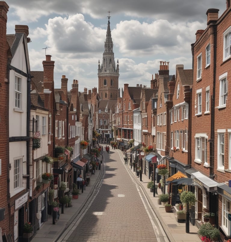 High Street in Colchester Mock up