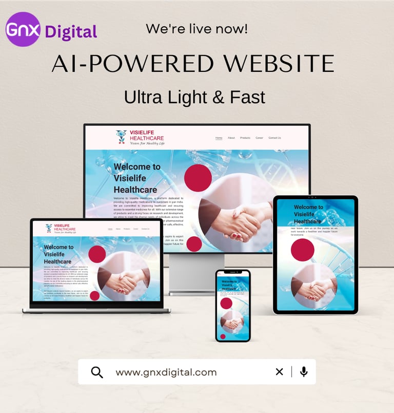 AI powered website creation