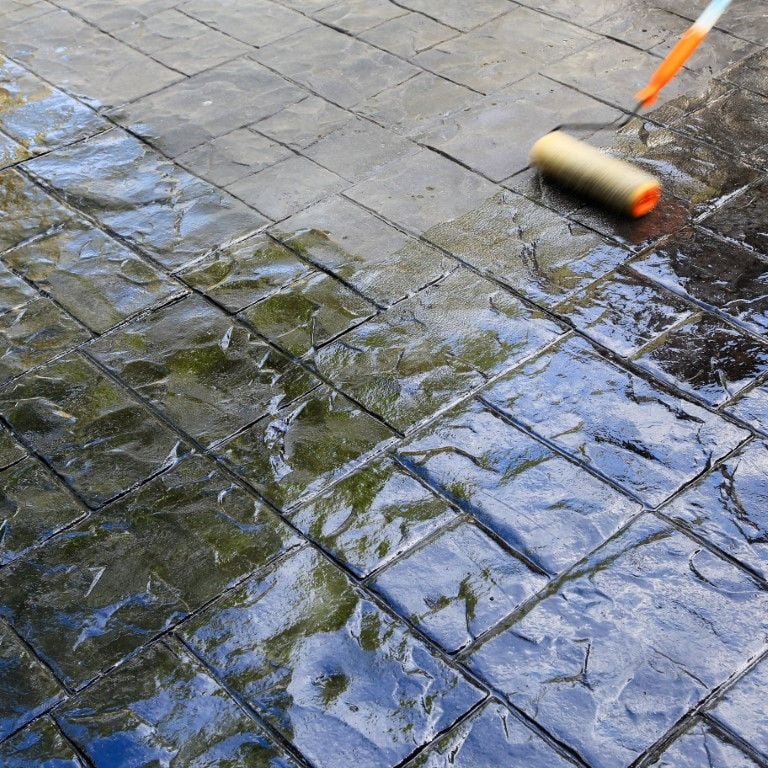 curing a concrete patio