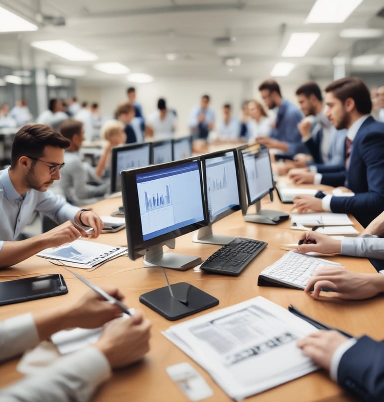 man using silver MacBook near blue metal gate