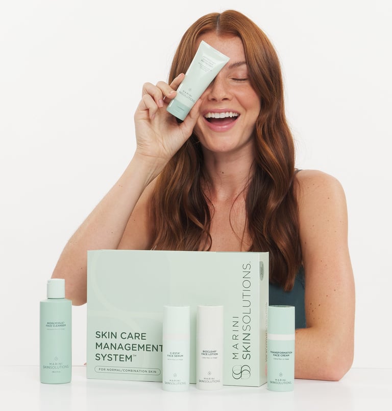 Top tiered medical grade skin care products are the base to a great facial look with Marini Skin Sol