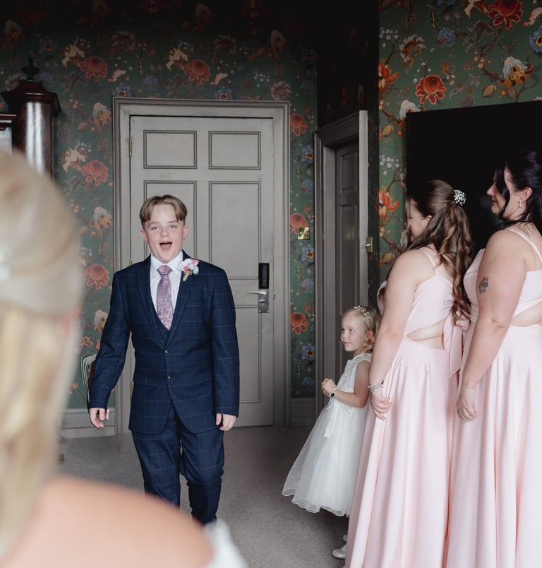 Bride and mother sharing a quiet moment before ceremony – UK wedding photography by The Wedding Edit