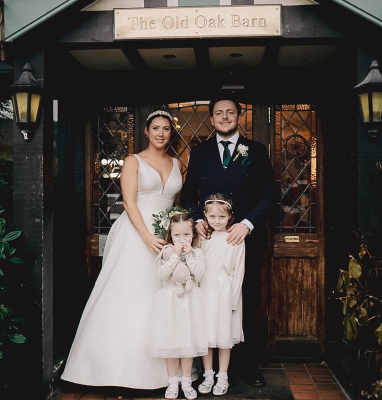Bride and groom laughing together in Leeds – documentary wedding photography by The Wedding Edit