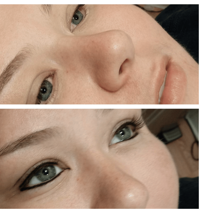 Classic black eyeliner tattoo design