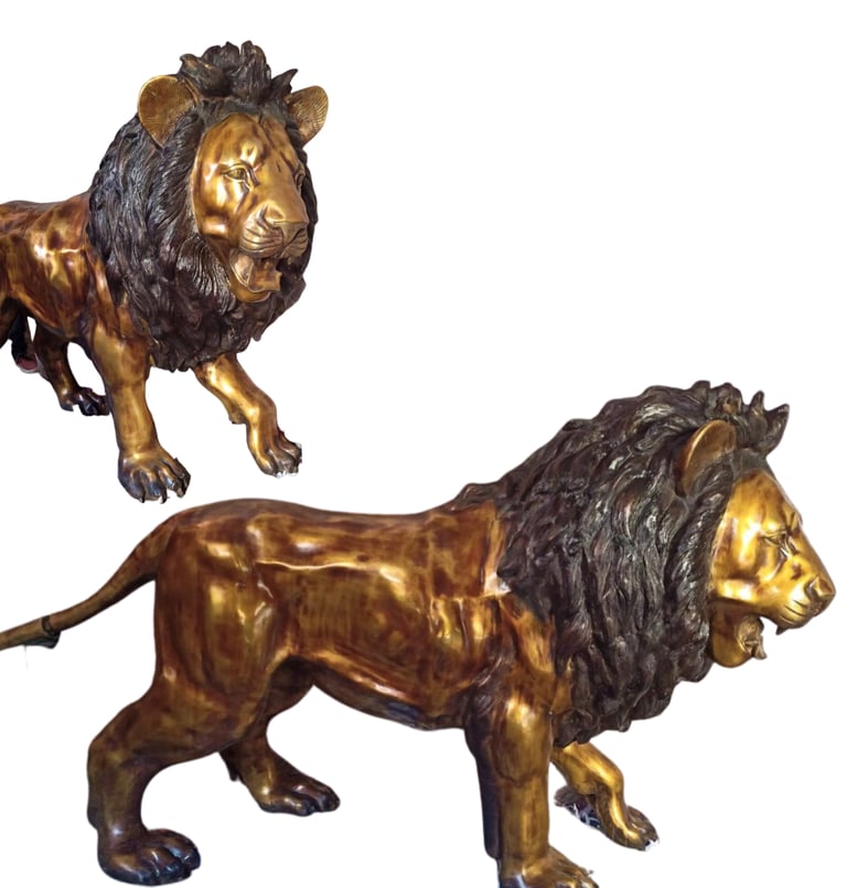 #BrassAnimals #MetalArt #AnimalSculpture #BrassCraft #ArtisticMetalwork #WildlifeSculpture #Metallic