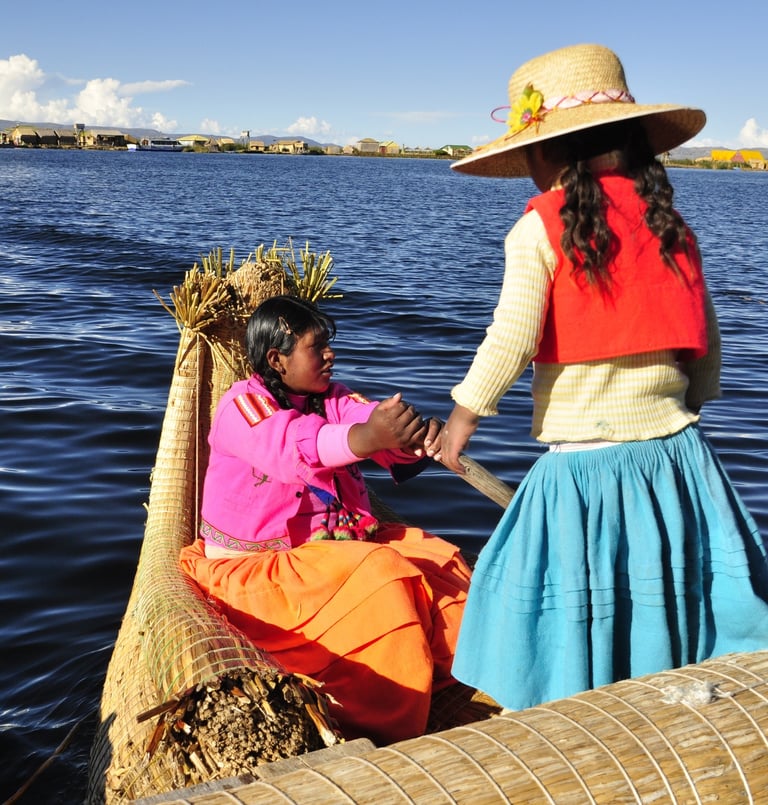 Titicaca Lake boat
