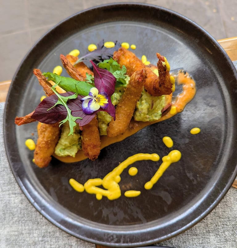 Panca chilli prawns at Chull's Restaurant