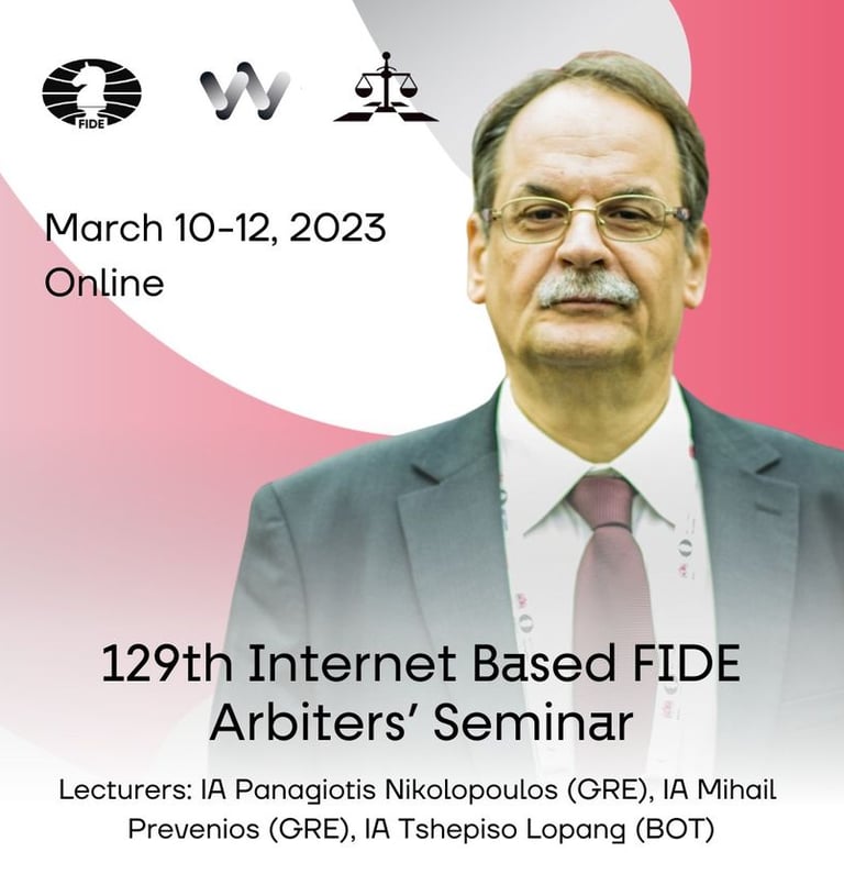 129th Internet Based FIDE Arbiter's Seminar. FIDE Commission for Women's Chess