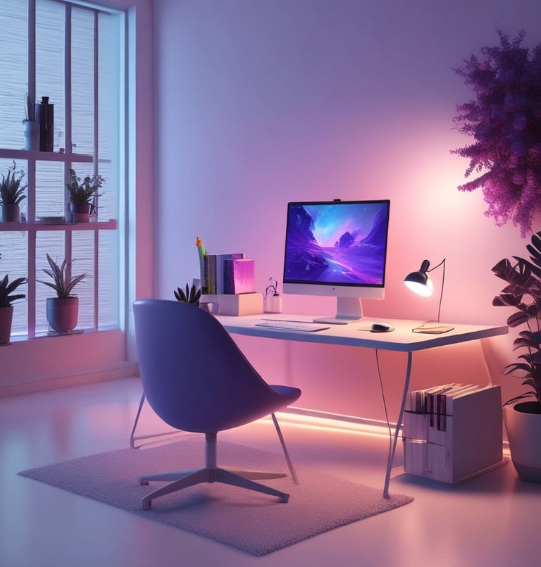 blue and white striped round textile