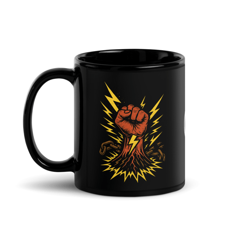 Punchy powerful energy mug