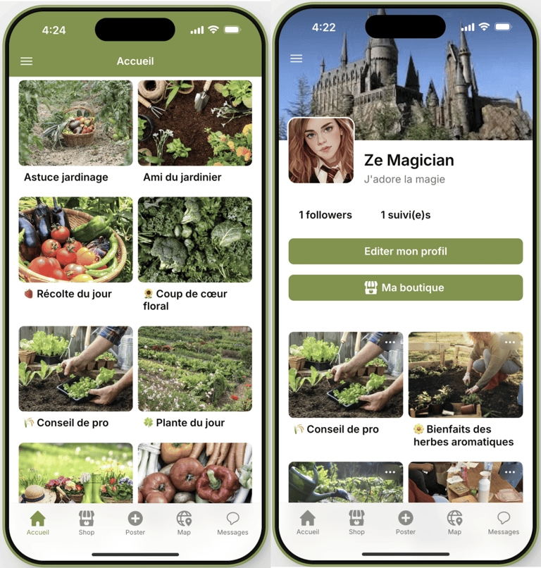 Potami est un réseau social autour du potager.