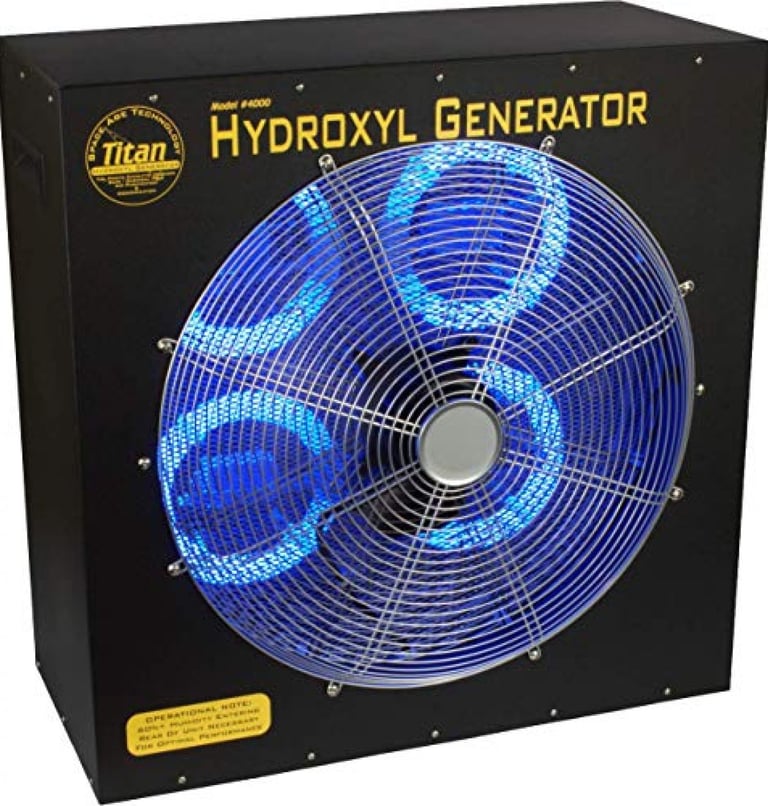 Hydroxyl generator for odor removal
