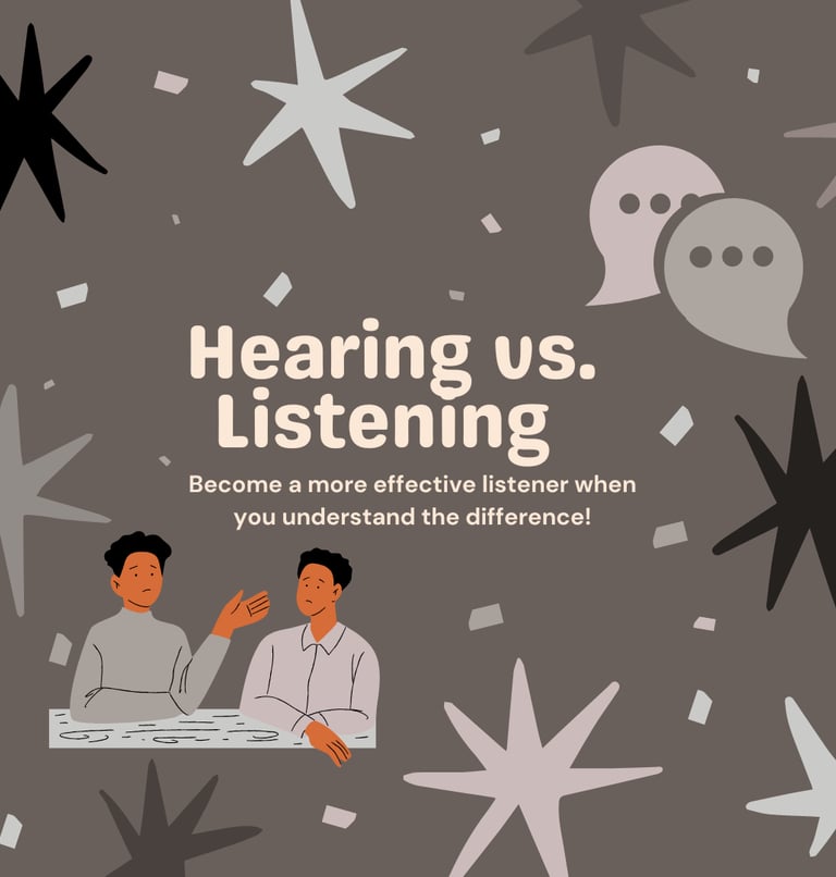 video title for hearing vs. listening