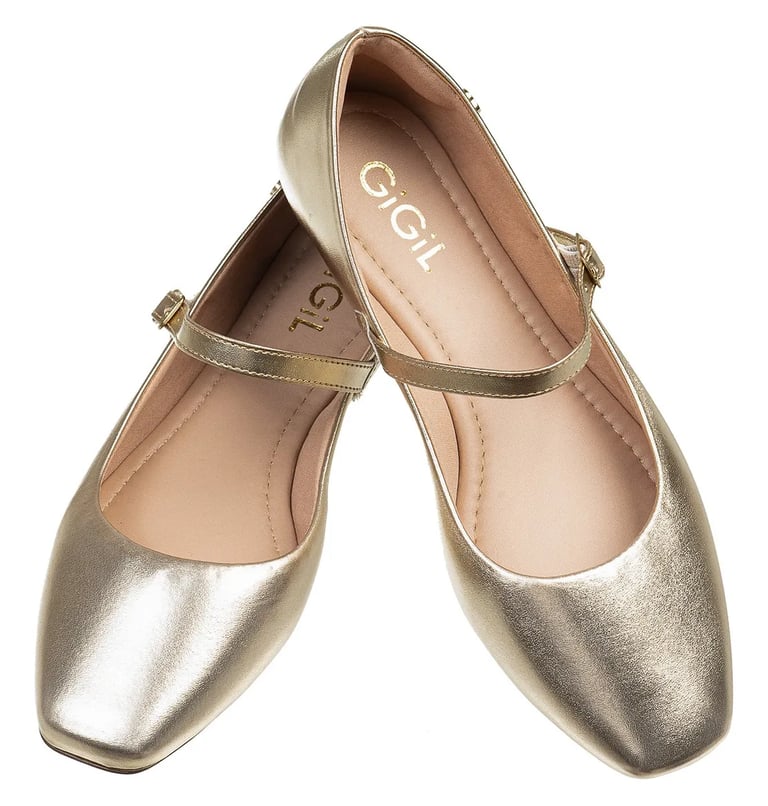 Sapato Feminino Sapatilha Bico Quadrado 