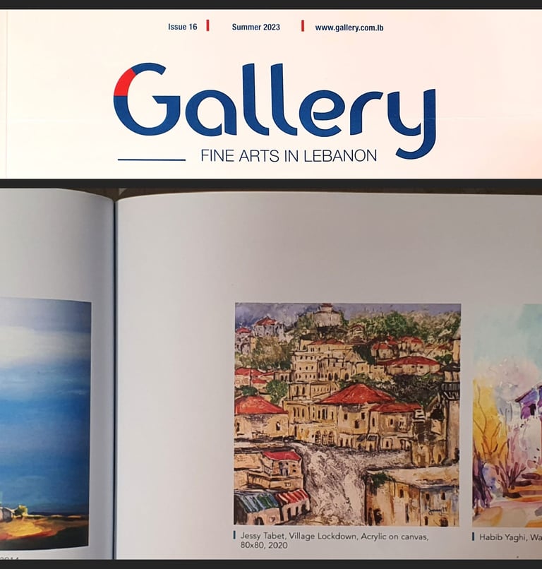 Jessy Tabet Art featured in Gallery Magazine