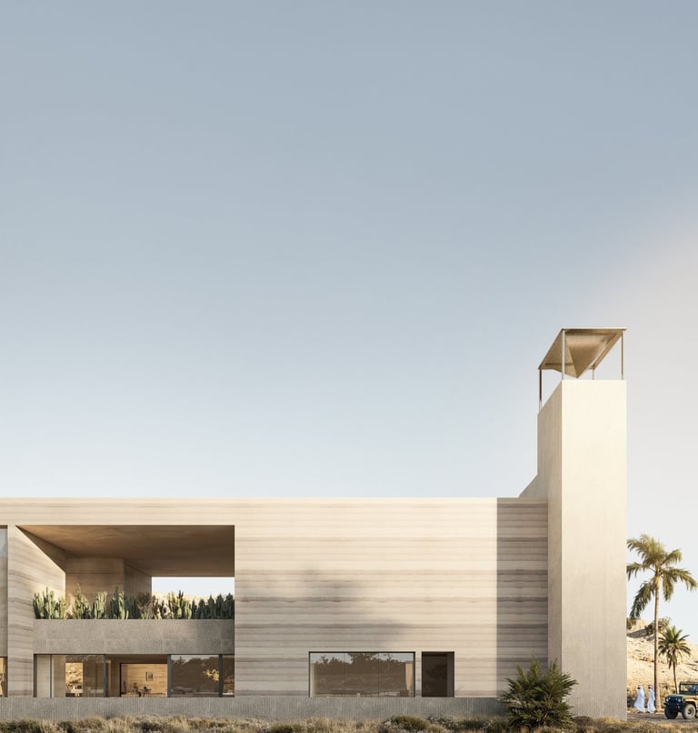Desert modern house concept UAE