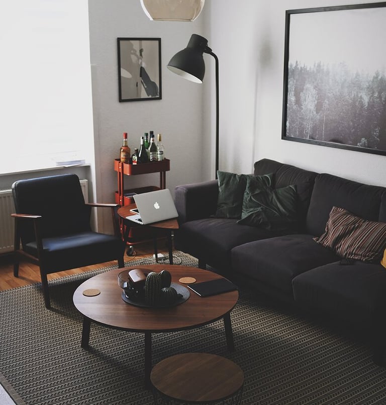 Bright living room with modern inventory