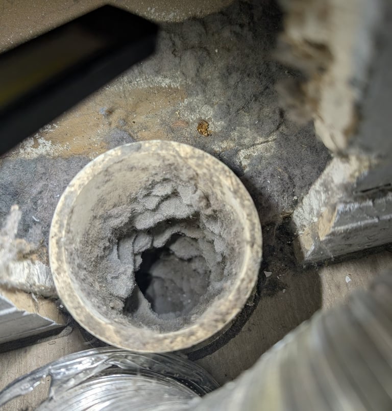clogged dryer vent