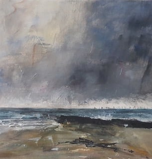 Dark skies on the English Channel