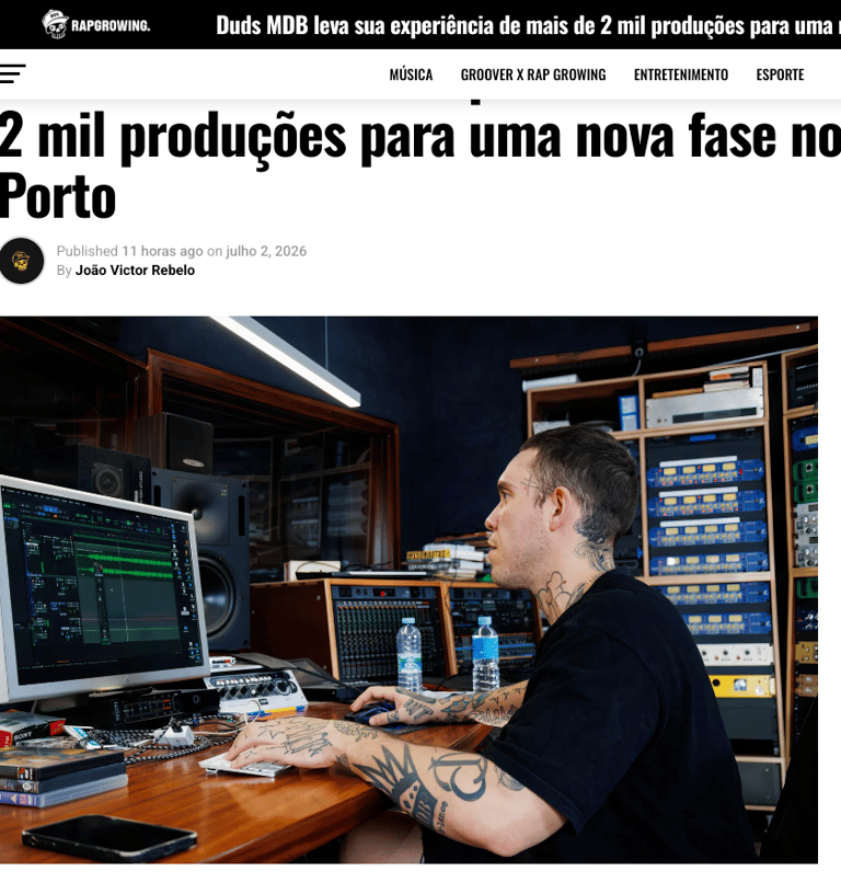 Rap Growing Materia Duds MDB 2000 produçoes