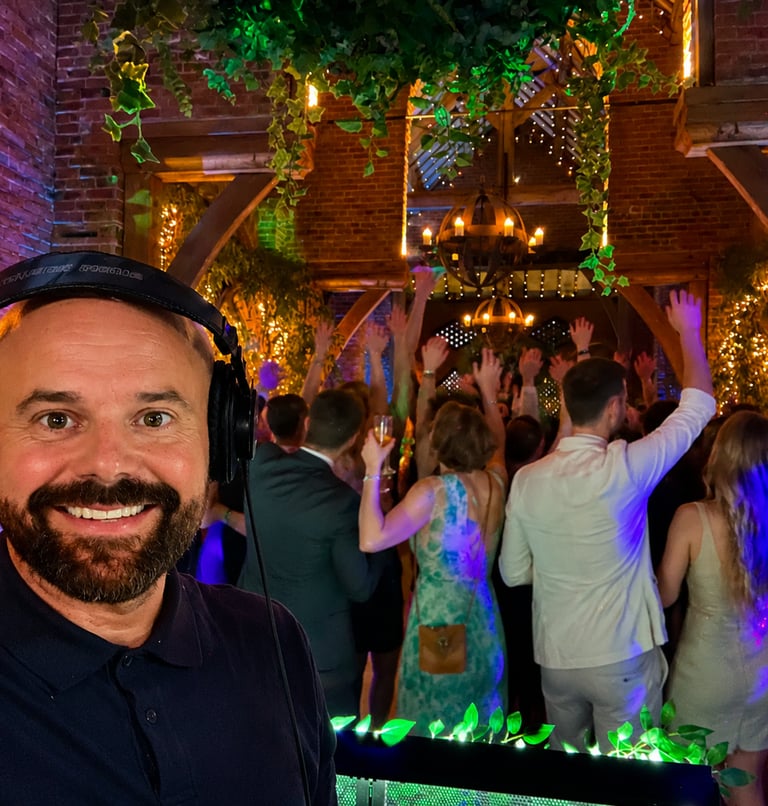 Funkomatic - wedding dj at Shustoke Barn Warwickshire