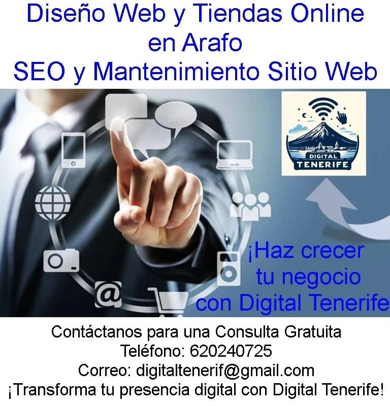 Tu Tienda Online o Tu Diseño Web En Arafo Soporte Técnico a Domicilio