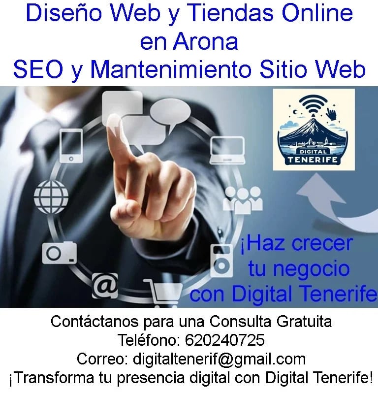 Tu Tienda Online o Tu Diseño Web En Arona Soporte Técnico a Domicilio