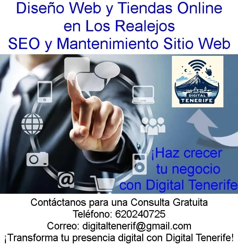 Tu Tienda Online o Tu Diseño Web en Los Realejos Soporte Técnico a Domicilio