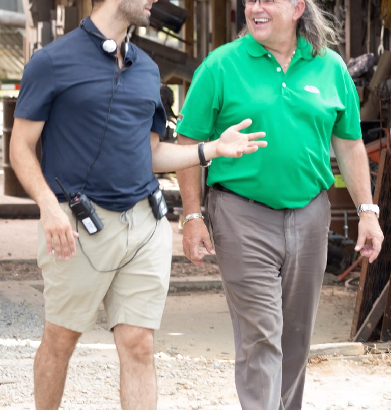 Steve Sukup with Producer Sam Goldberg