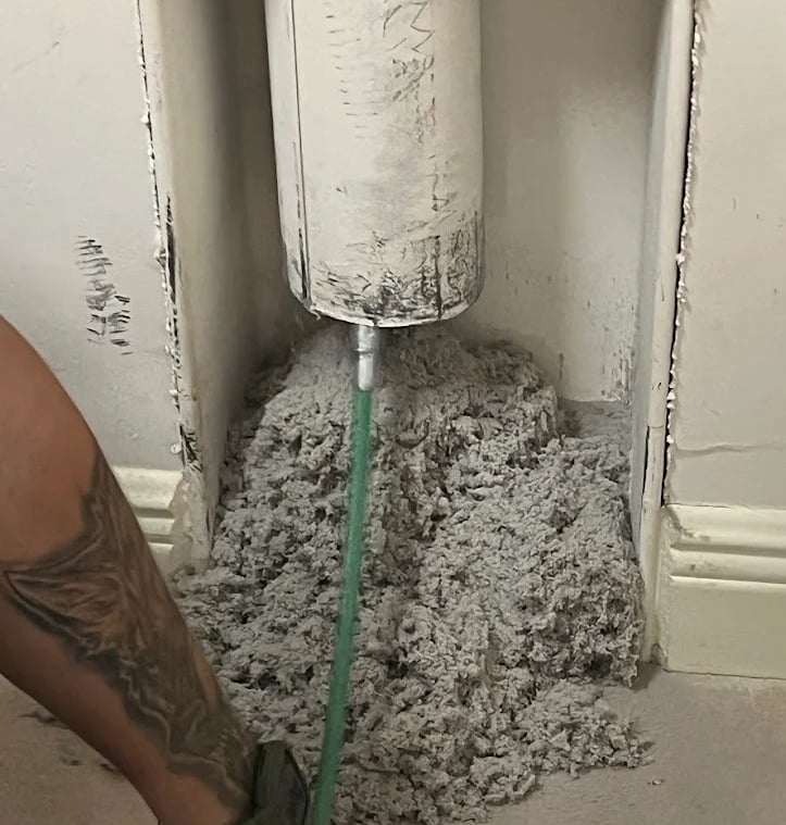 Pile of dryer lint