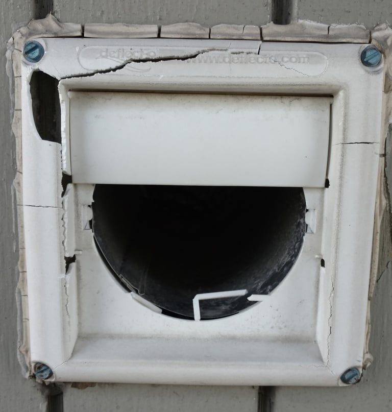 Replace exterior wall vent cover on Bonita Beach