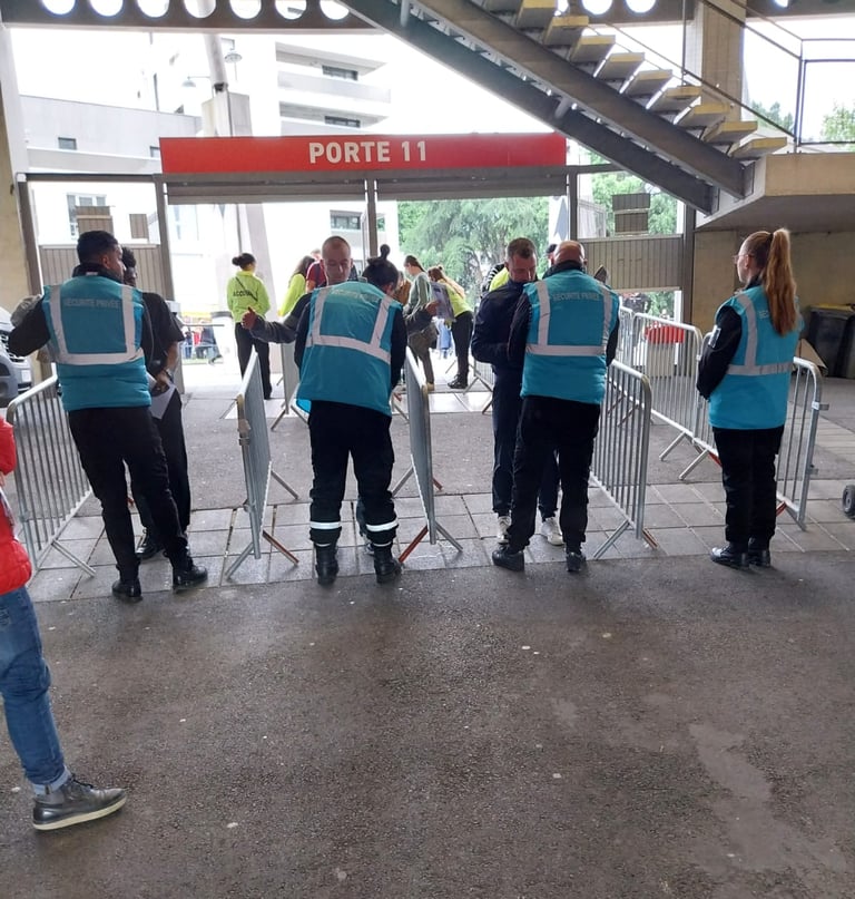 service de sécurité de stade entrée agent seyf sécurité