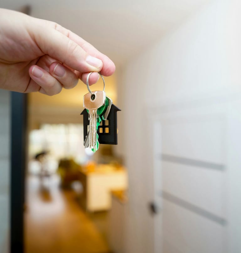 New keys to a brand new home