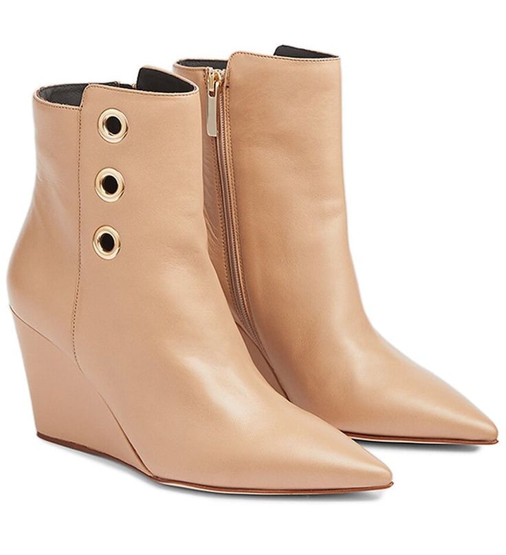 a woman's LK Bennett shoes with a wedged heel