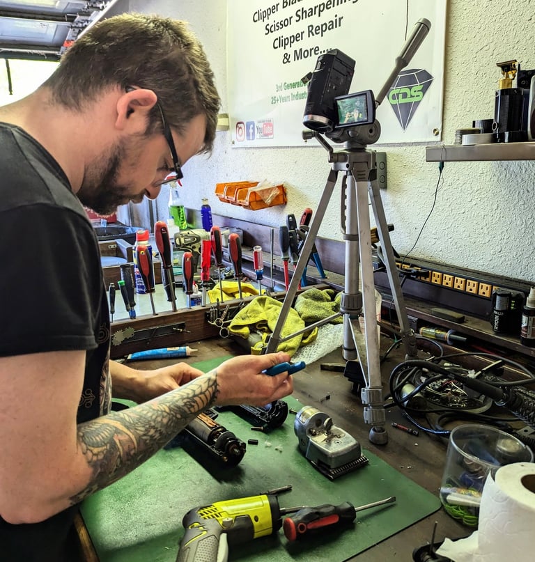 horse clipper sharpening and repair on youtube