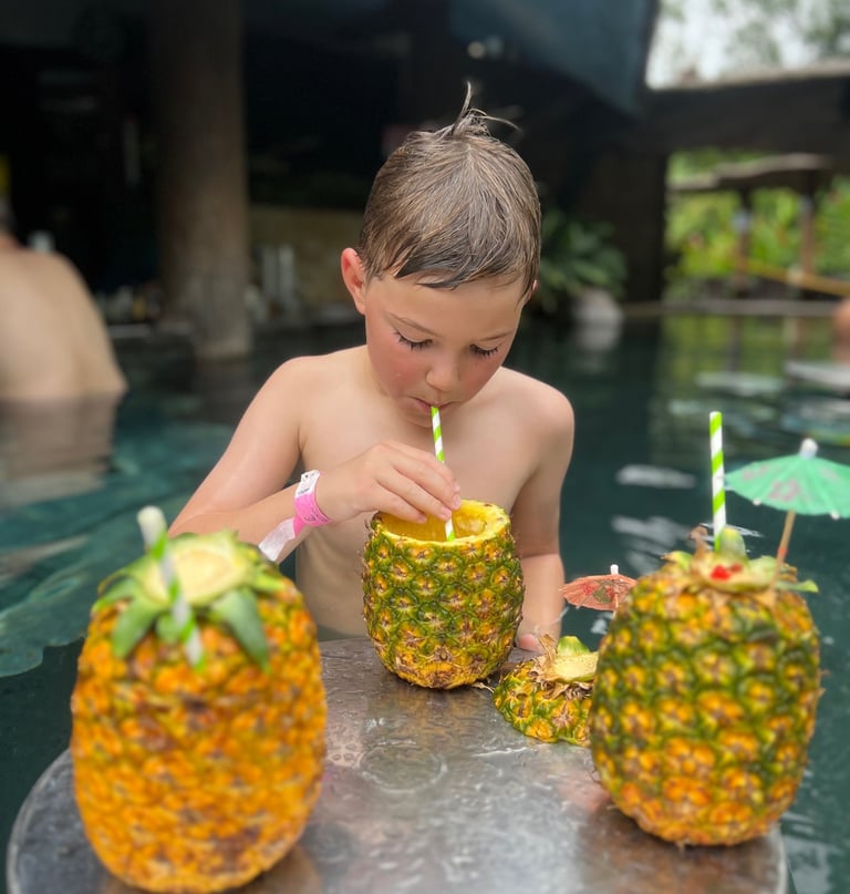 Hotel Los Lagos La Fortuna child with mocktail